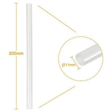 Bâtons de colle chaude φ11x200mm Bâtons de colle chaude de rechange DIY Bâtons de colle semi-transparents 100 pièces environ 2KG NAIZY (1/4)