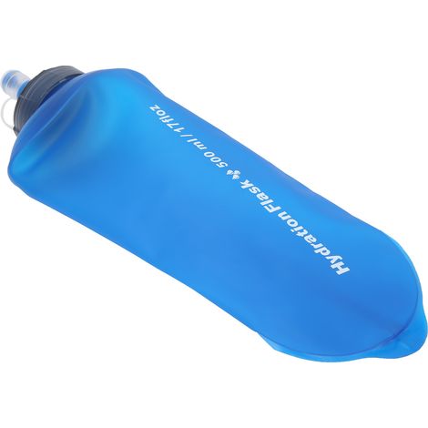 Weiche Silikon-Trinkflasche für draußen, tragbar, faltbar, ideal für unterwegs und zum Laufen (1/5)