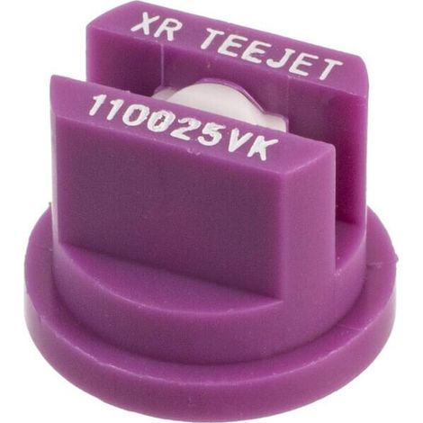 Tobera est谩ndar doble chorro plano XR 110掳 025 lila cer谩mica TeeJet TEEJET XR110025VK