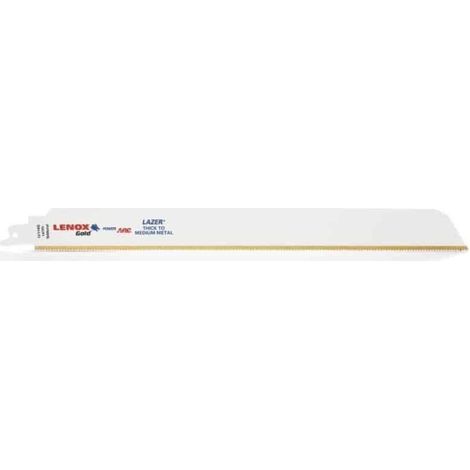 Lame de scie sabre Gold Lazer® L.305mm l.25mm TPI 14 5 pièces/par carte