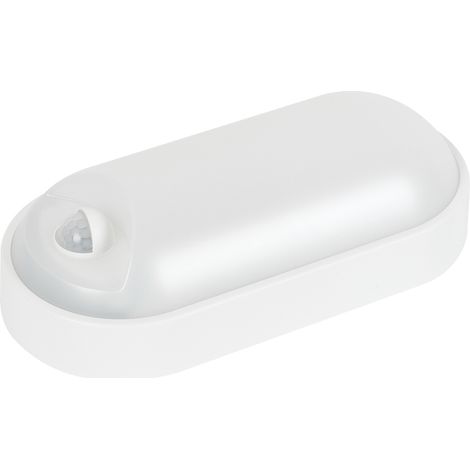 Plafonnier LED Ovale Alcapower 15W IP65 Détecteur Mouvement PIR Température Couleur Réglable 3000K/4000K/6500K 1400lm Conception Robuste ABS PC