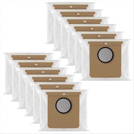 Lot de 12 sacs à poussière pour aspirateur Eufy L50 SES L60 SES avec station de vidage automatique, compatible avec Conga Home 1000,809 (1/5)