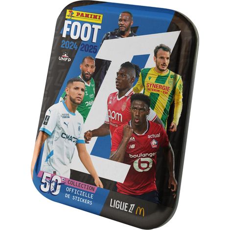 Panini FOOT 2024-2025 LIGUE 1 McDONALD'S Scatola in metallo 12 tasche, 004842TINSF (1/5)