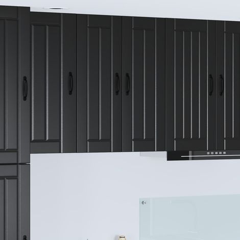 Armoire de cuisine-Meuble de cuisine-Armoire de rangement Noir 60 x 31 x 80 cm Bois d'ingénierie 984541 (1/5)
