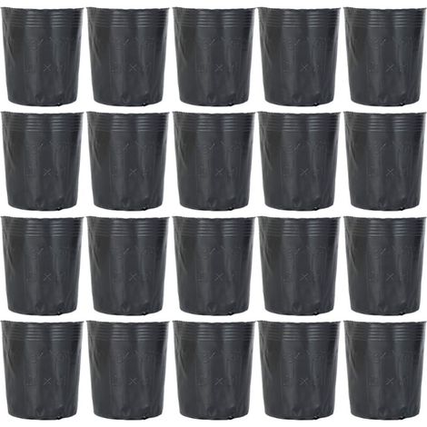 Lot de 300 Pots Plastique pour Semis 9X9 Cm avec Drainage Supports pour Pépinière De Fleurs Et Légumes Réutilisables Et Légers pour Jardinage (1/5)