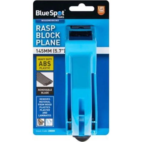 BlueSpot Mini Hand Rasp Block Surform Plane Planer For Wood Plasterboard Files