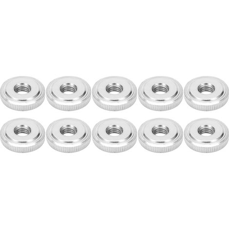 Écrou moleté M8 en acier au carbone, tête simple couche, fixation vissée à main, lot de 10 pièces, quincaillerie standard GB807 (1/5)
