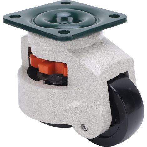 Roulette à niveau réglable plateau 4 pcs 6600 lbs nylon 75mm base caoutchouc établi industrielle (1/5)