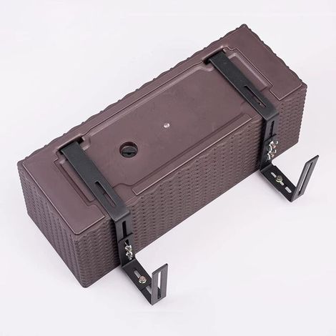 Set di (2) supporti regolabili per vasi e fioriere per davanzali, patio, giardino, recinzioni, pergolati, balconi (1/3)