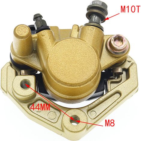 Motorcycle brake caliper compatible with Caliaper WS150 “Little Princess” caliper accessories.