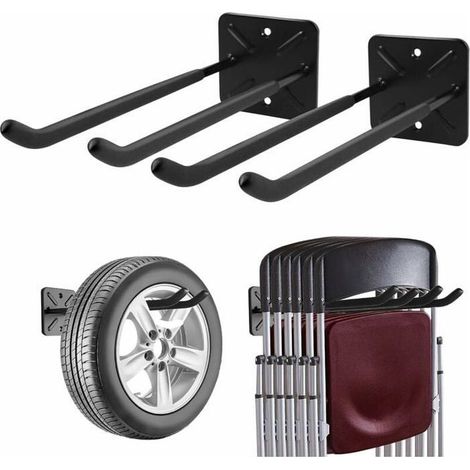 Online Store - Crochets de garage, porte-manteau mural, organisateur de remise, organisateur d'outils robustes, crochets utilitaires de stockage (1/5)
