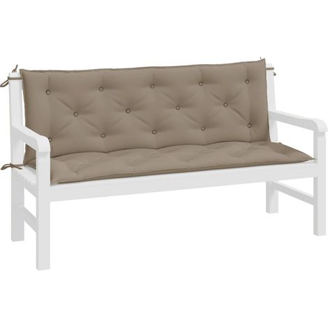 INLIFE Coussin de balancelle Taupe 150 cm Tissu (1/5)