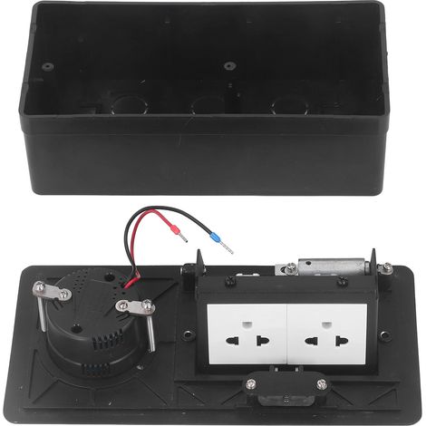 Multiprise de bureau encastrée, boîtier de connexion pour table, prise standard américaine à 3 broches, charge sans fil, 15 A CA 127 V (1/5)