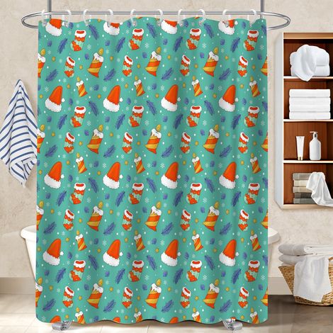 Rideau de douche 180x180 avec motif rideau séchage rapide pour cabine de douche (1/5)
