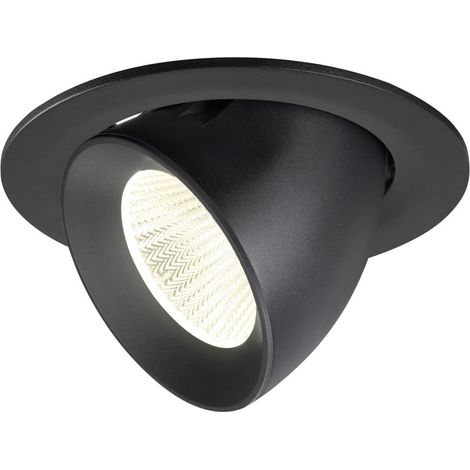 Encastré downlight NUMINOS® GIMBLE L intérieur 4000 K 40° IP20 rond noir - SLV - 1009742