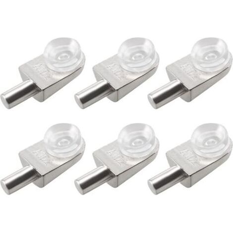 20pcs Taquets étagère mural support d'étagère en verre en alliage de zinc ventouse (1/5)