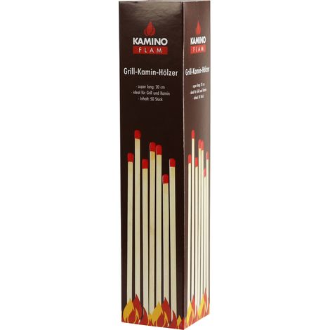 barbecue kamino-flam carbone per griglia 50 pezzi 20 cm facile da accendere