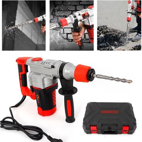 2200W Electric Breaker Jackhammer Concrete Demolition Hammer Jack Drill Tool Set (1/5)