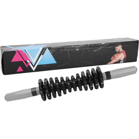 Bâton de massage musculaire en plastique pour yoga, rouleau de corps anti-fatigue, outil de soulagement des douleurs (1/5)