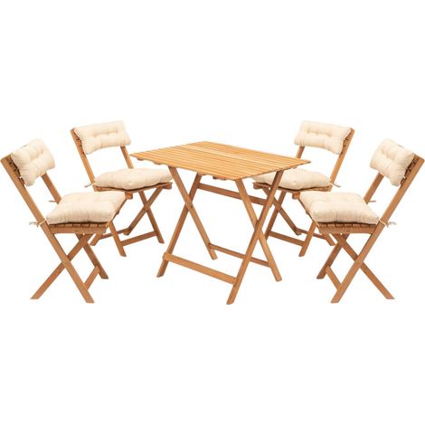 Set Salotto da Esterno Fanano, Salottino Outdoor 4 Posti, un Tavolino, Marrone (1/5)