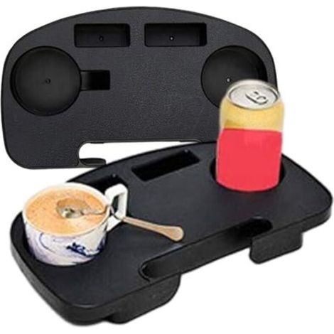Clip-on Cup Holder, Chair/Table Tray with Armrests, Mobile Device and Snack Slot, Plastic Phone Holder for Indoor and Outdoor Use, Cup, Chair (1/5)