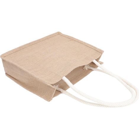 cabas pratique INOOMP en jute taille moyenne léger et en lin