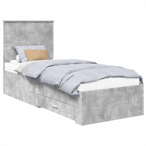 Maison Exclusive - Struttura del letto Grigio Certo e Argento 70 x 190 cm