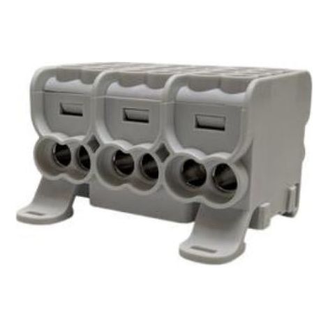 Blocco di distribuzione HLAK25 (MAG) 3P grigio 2xAl/Cu 25mm+16mm 1000VAC/1500VDC MAG3253A00