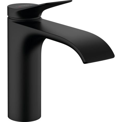 HANSGROHE Vivenis Waschtischmischer mit Zugstange und Ablaufgarnitur mattschwarz - 75020670 (1/5)