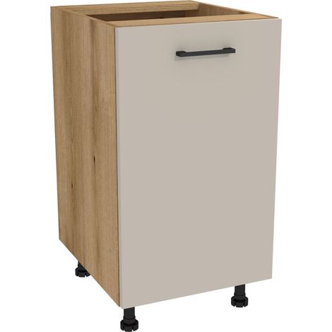 Unterschrank 45 Capri Korpus Eiche Evoke Front Kaschmir Matt (1/3)