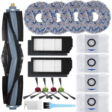 Accessoires pour Ecovacs Deebot X1 Omni / X1 e Omni / X1 Turbo Aspirateur, 1 Brosse principale, 4 Brosses Latérales, 4 Serpillièr (1/5)
