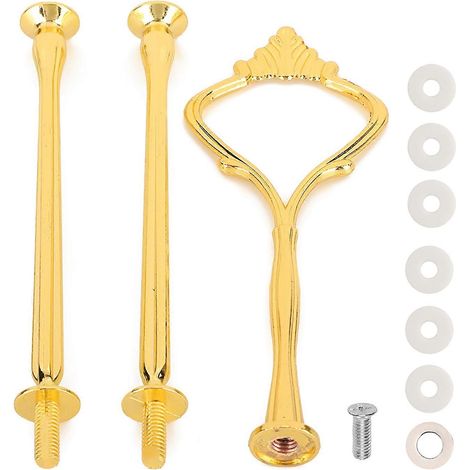 Support de plateau à 3 niveaux en acier inoxydable pour montage DIY avec vis et joint d'étanchéité (1/4)