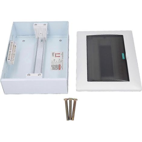 Boîte de Distribution 12 Modules Protection Étanche, Coffret Électrique à Montage Superficiel, Disjoncteur Rail DIN, Couvercle Transparent (1/5)