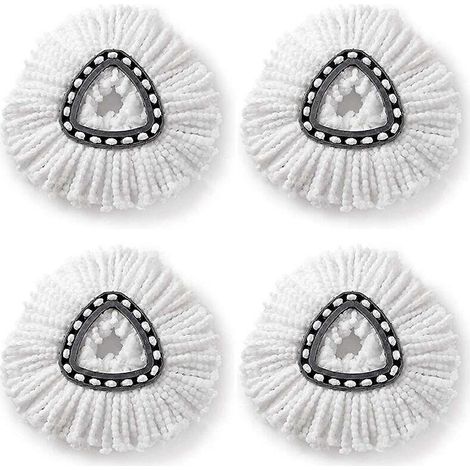 Lot de 4 têtes de rechange premium pour balai serpillère rotatif 360 Magic Mop. (1/5)