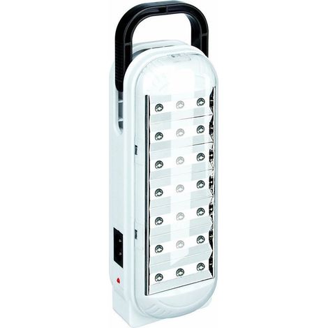 Lampe Led De Secours Portable Rechargeable Lumière Blanche Froide Avec Poignée (1/2)
