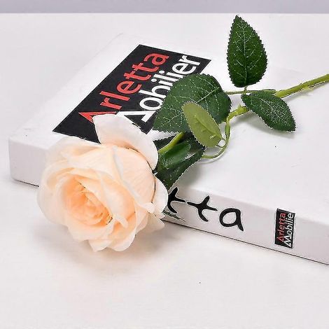 Lot de 2 roses artificielles de 50 cm, roses simulées, bouquets de mariage, fausses roses (1/5)