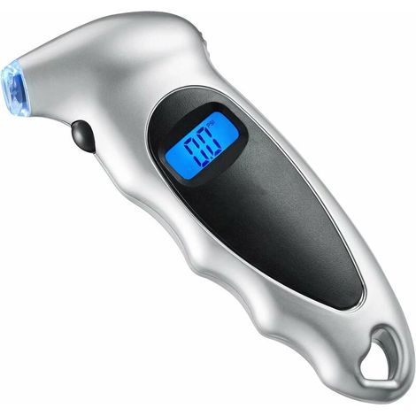 Manomètre Pression Numérique 10 Bar, Jauge de Pression des Pneus Digital Voiture, Vélo, VTT, Moto (1/3)