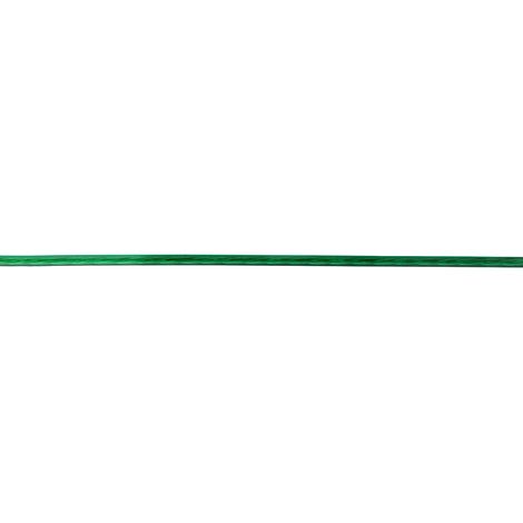 Fune per biancheria Ø 3 mm. plastificato verde con inserti acciaio 150 mt.