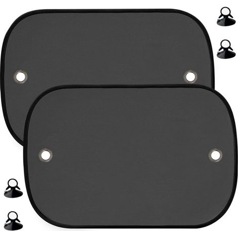 Pare-soleil pour voiture bébé, lot de 2 pare-soleil latéraux, protection UV, ventouses, 44 x 36 cm, accessoire pratique pour enfants (1/4)