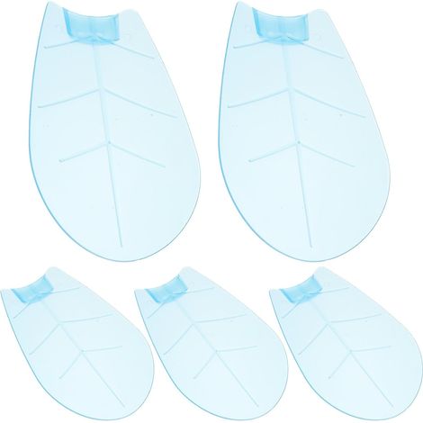 Pales de Ventilateur Résistantes à Déformation Rondes 5 Pièces en Plastique, Accessoires de Remplacement Bords Ronds Ventilateur de Table Fête la Maison Bureau (1/5)