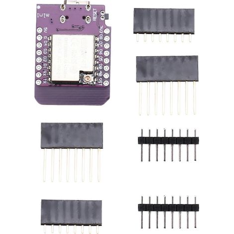 Carte de développement ESP8266 D1 MINI - Module sans fil WiFi, port série, compatible IoT, connectivité améliorée MINI D1 ESP-07S (1/5)