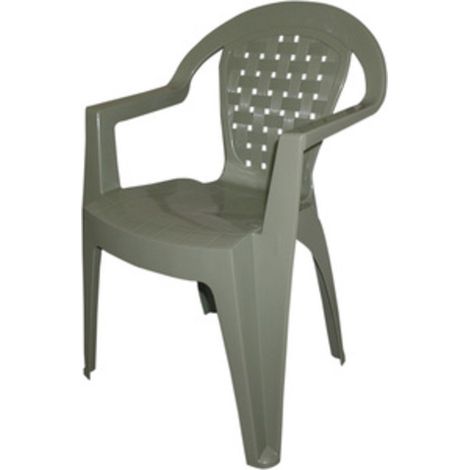 1PZ POLTRONA RESINA ANTISCIVOLO TORTORA