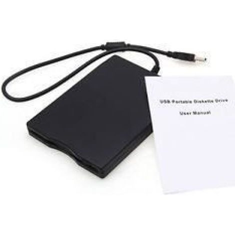 Lecteur de Disquette USB 1.1-2.0 Externe 3.5" 1.44Mo Portable pour PC Ordinateur (1/2)