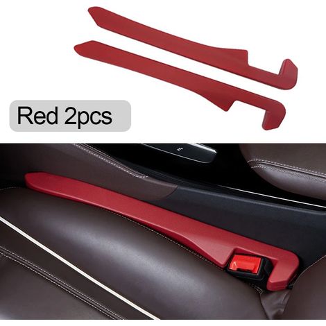 (Lot de 2 rouges) Bande de remplissage étanche pour joints de siège auto, bouchon pour coutures latérales, accessoires de décoration intérieure universels (1/5)