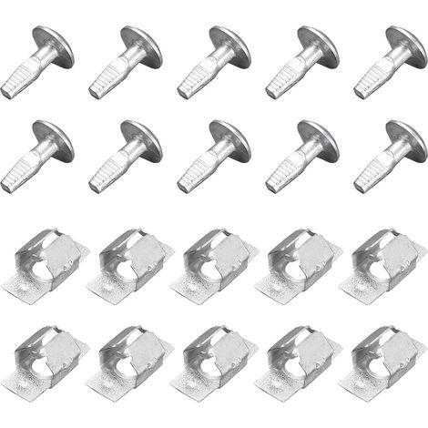 20 Paires Clips Fixation Bouclier Pour Soubassement Moteur Voiture, Clips De Maintien Du Capot Moteur Pour Peugeot, (1/5)