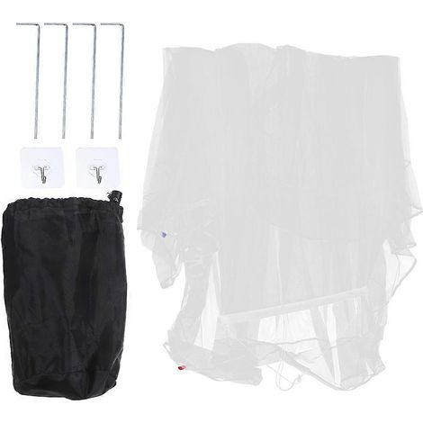 Moustiquaire pour lit double d'extérieur, tente moustiquaire pour camping, lot de 3 - Pliable et facile à transporter (1/5)