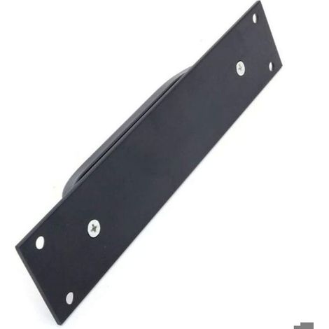 Poignée coulissante - - 20×4 cm - Noir - Aluminium - Poussoir (lot de 2) (1/4)