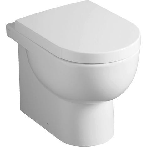 El01 e-line vaso bianco con curva tecnica, Coprivaso non incluso