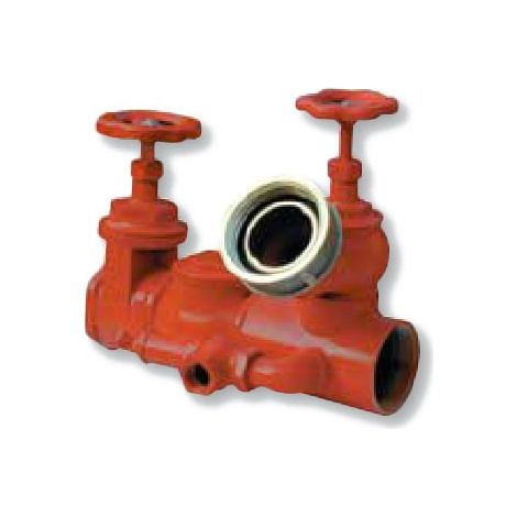 Gruppo attacco autopompa in linea ad un idrante, orizzontale 3" x DN70 GM131MVE (1/2)