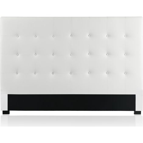 Tête de lit capitonnée Premium 180cm Blanc (1/2)